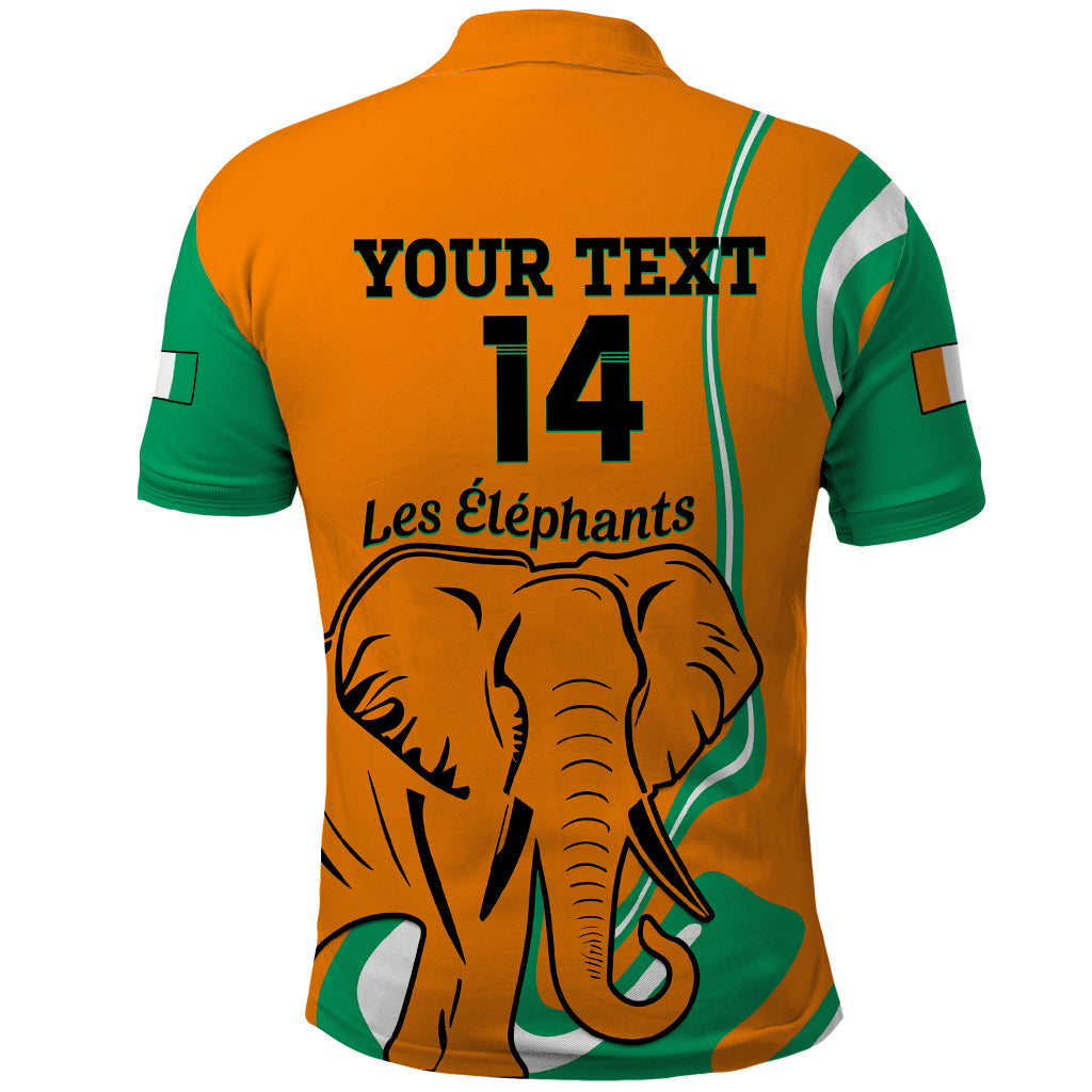 Custom Ivory Coast Football Polo Shirt 2024 Go Champions Les Elephants - Wonder Print Shop