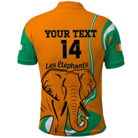 Custom Ivory Coast Football Polo Shirt 2024 Go Champions Les Elephants - Wonder Print Shop
