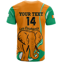 Custom Ivory Coast Football T Shirt 2024 Go Champions Les Elephants - Wonder Print Shop