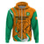Custom Ivory Coast Football Zip Hoodie 2024 Go Champions Les Elephants - Wonder Print Shop