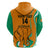 Custom Ivory Coast Football Zip Hoodie 2024 Go Champions Les Elephants - Wonder Print Shop