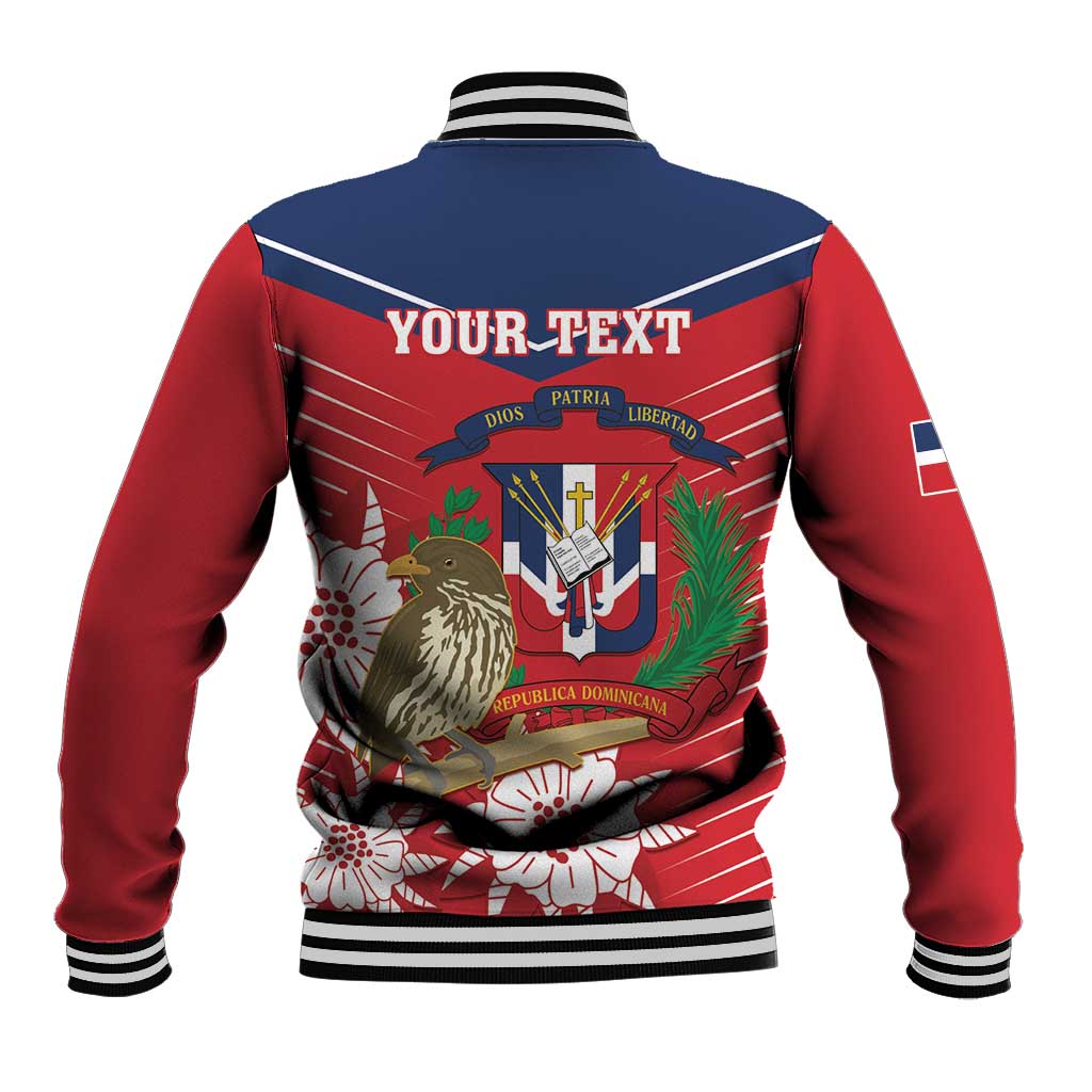 Personalized Dominican Republic Independence Day Baseball Jacket Palmchat With Map