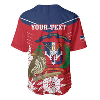 Personalized Dominican Republic Independence Day Baseball Jersey Palmchat With Map