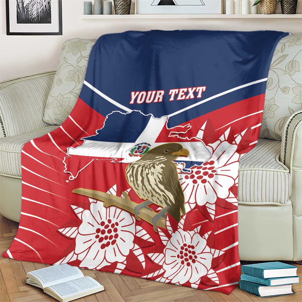 Personalized Dominican Republic Independence Day Blanket Palmchat With Map
