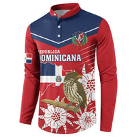 Personalized Dominican Republic Independence Day Button Sweatshirt Palmchat With Map