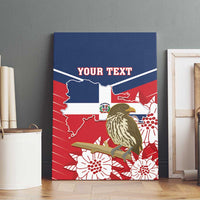 Personalized Dominican Republic Independence Day Canvas Wall Art Palmchat With Map