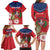 Personalized Dominican Republic Independence Day Family Matching Long Sleeve Bodycon Dress and Hawaiian Shirt Palmchat With Map