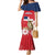 Personalized Dominican Republic Independence Day Family Matching Mermaid Dress and Hawaiian Shirt Palmchat With Map