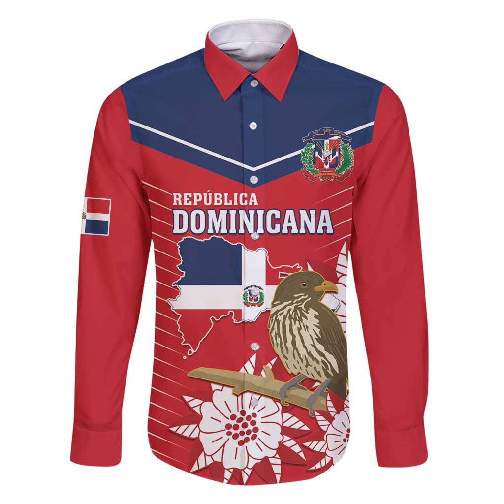 Personalized Dominican Republic Independence Day Family Matching Off Shoulder Short Dress and Hawaiian Shirt Palmchat With Map