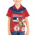 Personalized Dominican Republic Independence Day Family Matching Off Shoulder Short Dress and Hawaiian Shirt Palmchat With Map