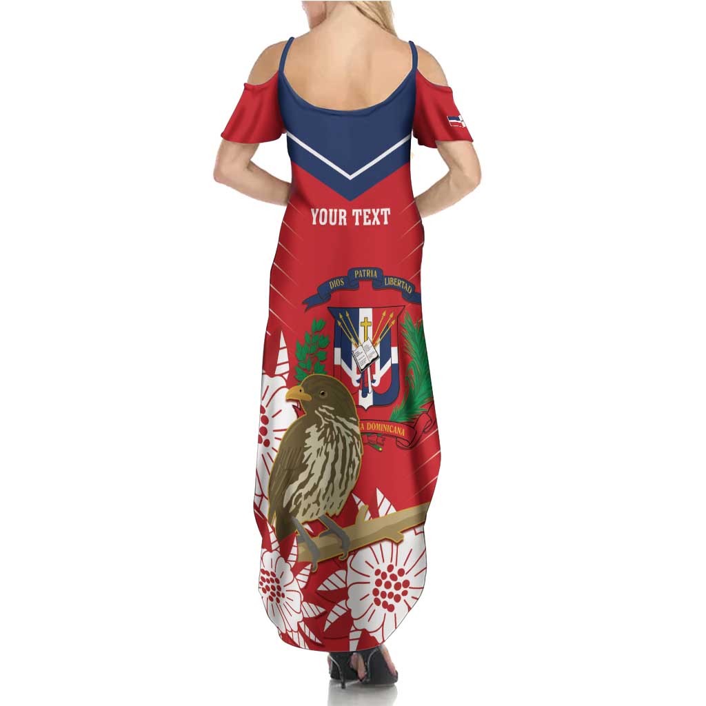 Personalized Dominican Republic Independence Day Family Matching Summer Maxi Dress and Hawaiian Shirt Palmchat With Map