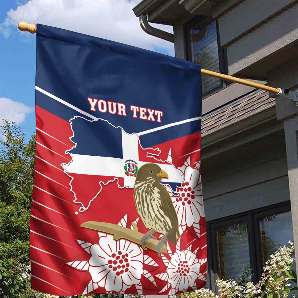 Personalized Dominican Republic Independence Day Garden Flag Palmchat With Map