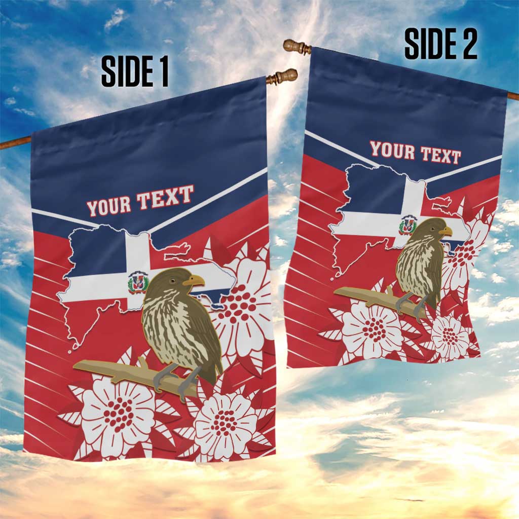 Personalized Dominican Republic Independence Day Garden Flag Palmchat With Map