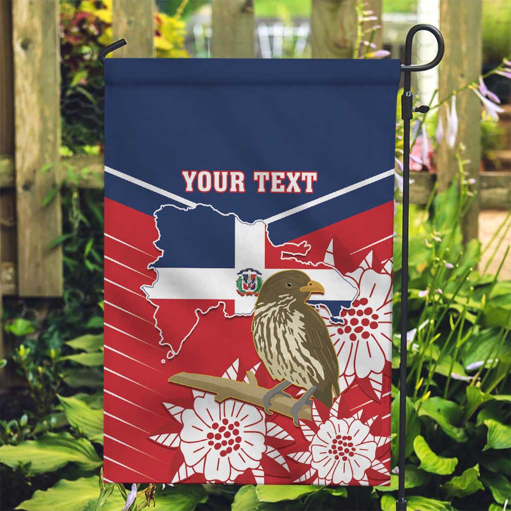 Personalized Dominican Republic Independence Day Garden Flag Palmchat With Map