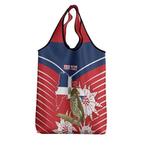 Personalized Dominican Republic Independence Day Grocery Bag Palmchat With Map