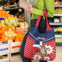 Personalized Dominican Republic Independence Day Grocery Bag Palmchat With Map