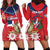 Personalized Dominican Republic Independence Day Hoodie Dress Palmchat With Map