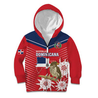 Personalized Dominican Republic Independence Day Kid Hoodie Palmchat With Map