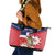 Personalized Dominican Republic Independence Day Leather Tote Bag Palmchat With Map