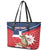 Personalized Dominican Republic Independence Day Leather Tote Bag Palmchat With Map
