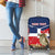 Personalized Dominican Republic Independence Day Luggage Cover Palmchat With Map