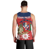 Personalized Dominican Republic Independence Day Men Tank Top Palmchat With Map