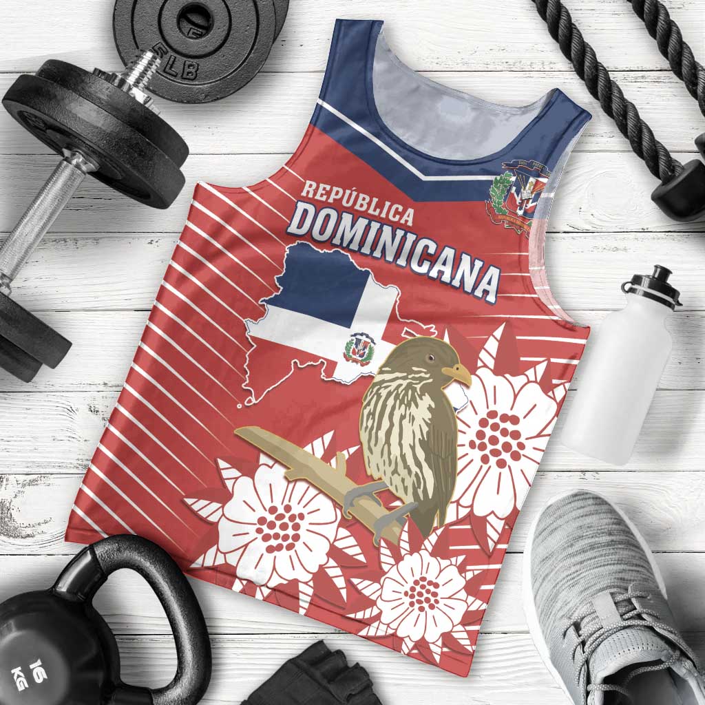 Personalized Dominican Republic Independence Day Men Tank Top Palmchat With Map