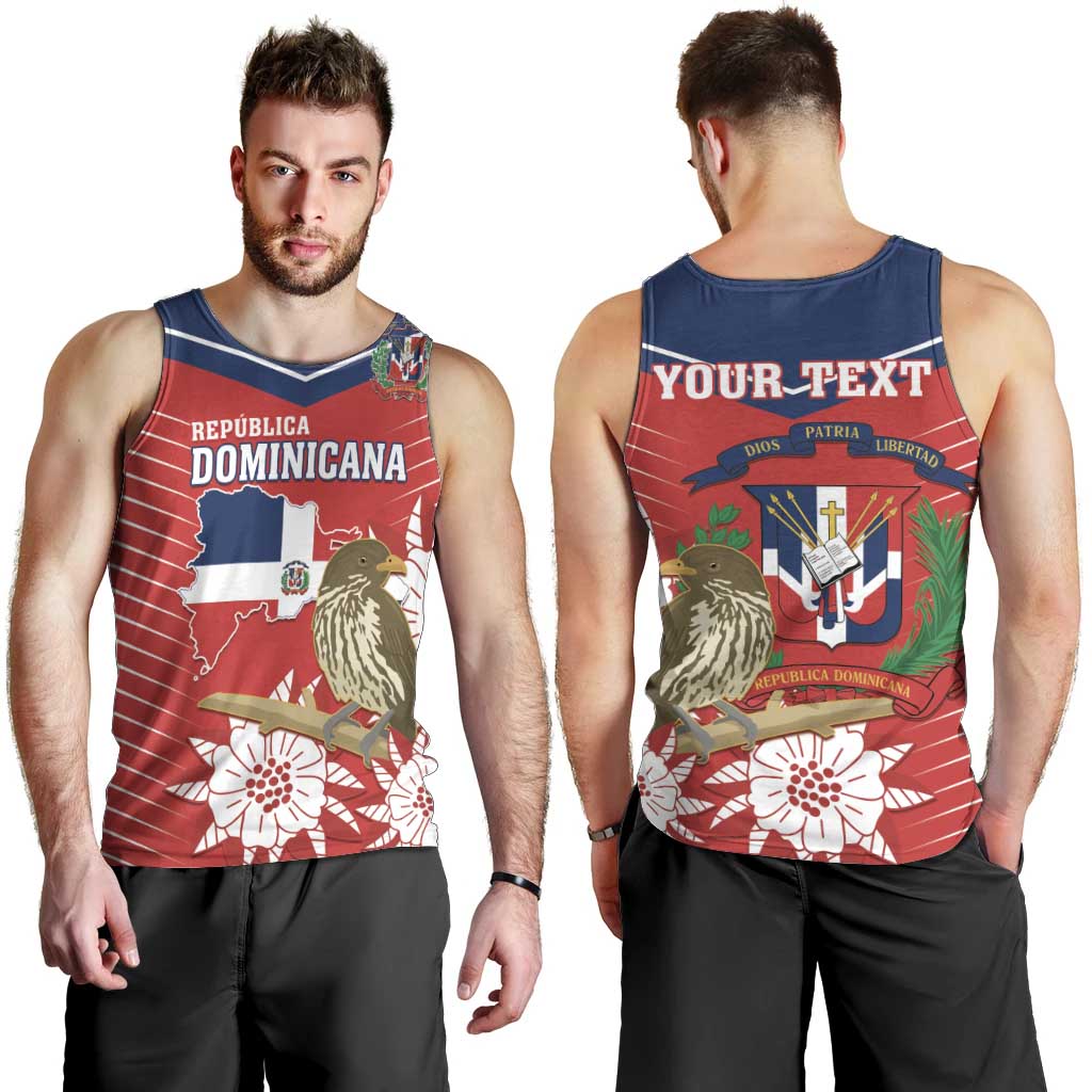 Personalized Dominican Republic Independence Day Men Tank Top Palmchat With Map