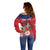 Personalized Dominican Republic Independence Day Off Shoulder Sweater Palmchat With Map