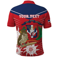 Personalized Dominican Republic Independence Day Polo Shirt Palmchat With Map