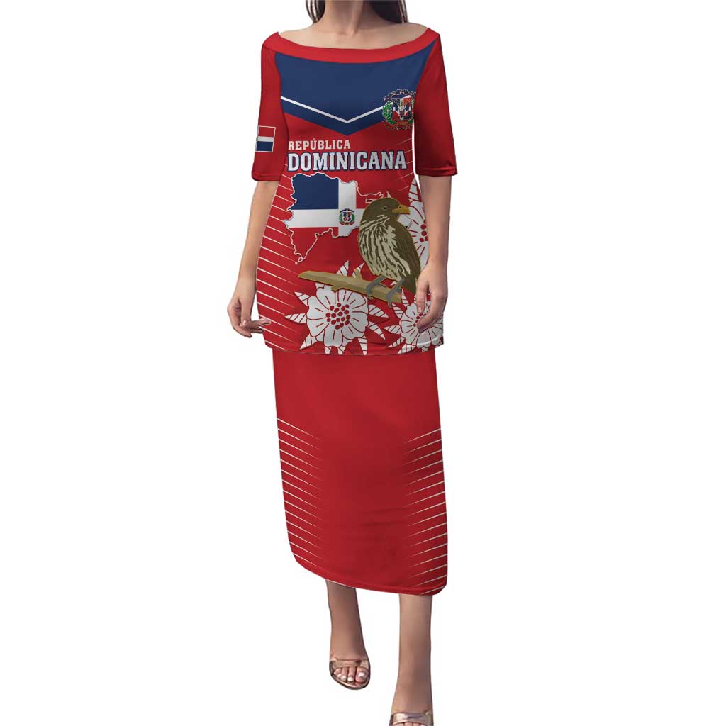 Personalized Dominican Republic Independence Day Puletasi Palmchat With Map