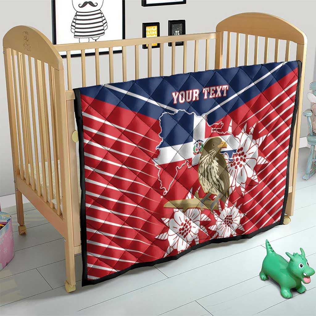 Personalized Dominican Republic Independence Day Quilt Palmchat With Map
