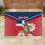 Personalized Dominican Republic Independence Day Rubber Doormat Palmchat With Map