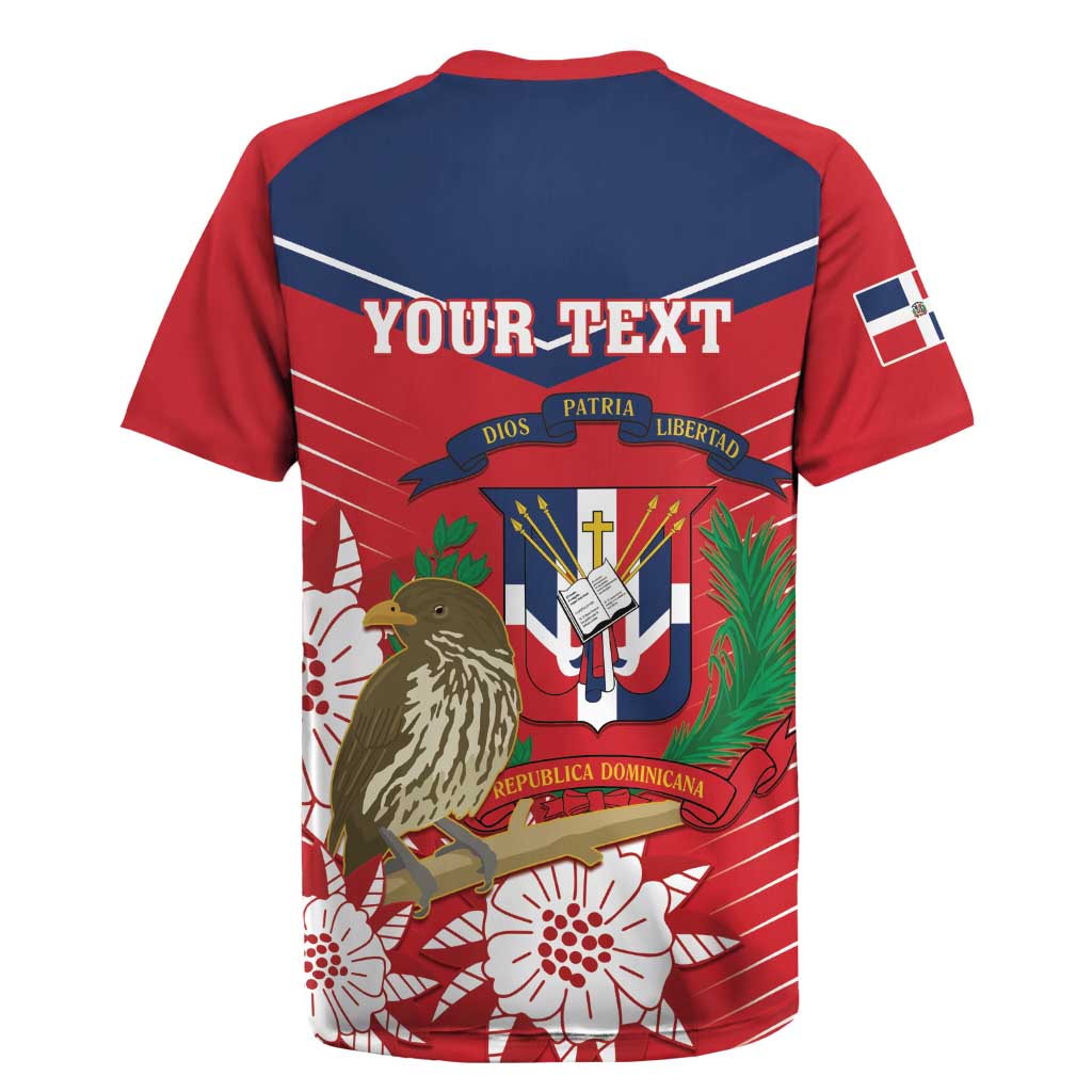 Personalized Dominican Republic Independence Day Rugby Jersey Palmchat With Map