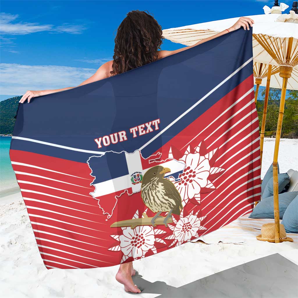 Personalized Dominican Republic Independence Day Sarong Palmchat With Map