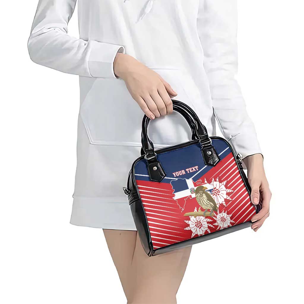 Personalized Dominican Republic Independence Day Shoulder Handbag Palmchat With Map