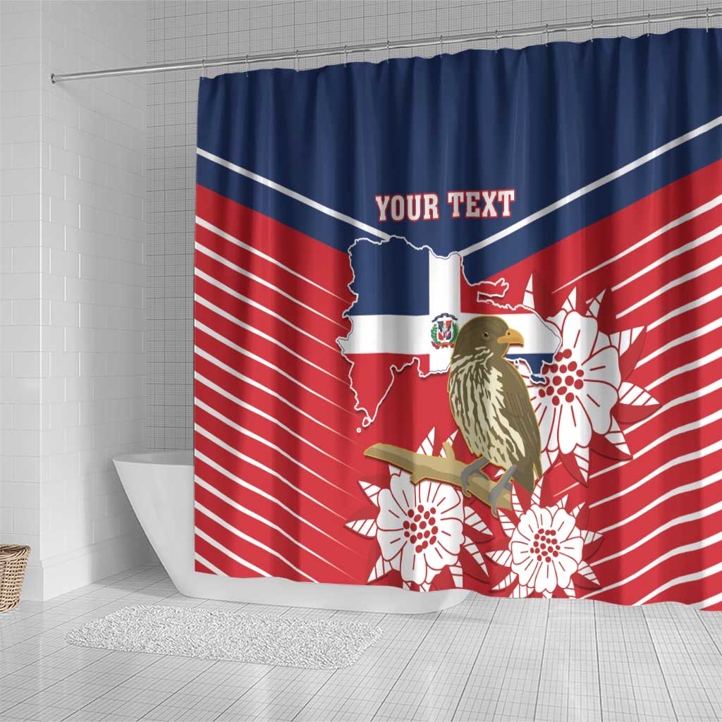 Personalized Dominican Republic Independence Day Shower Curtain Palmchat With Map