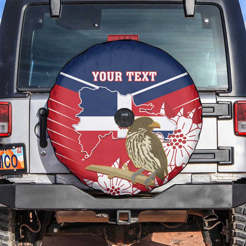 Personalized Dominican Republic Independence Day Spare Tire Cover Palmchat With Map