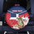 Personalized Dominican Republic Independence Day Spare Tire Cover Palmchat With Map