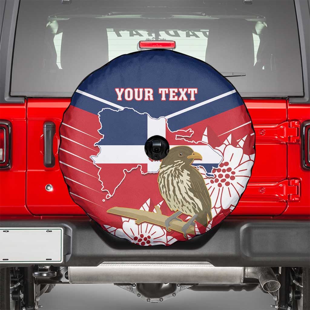 Personalized Dominican Republic Independence Day Spare Tire Cover Palmchat With Map