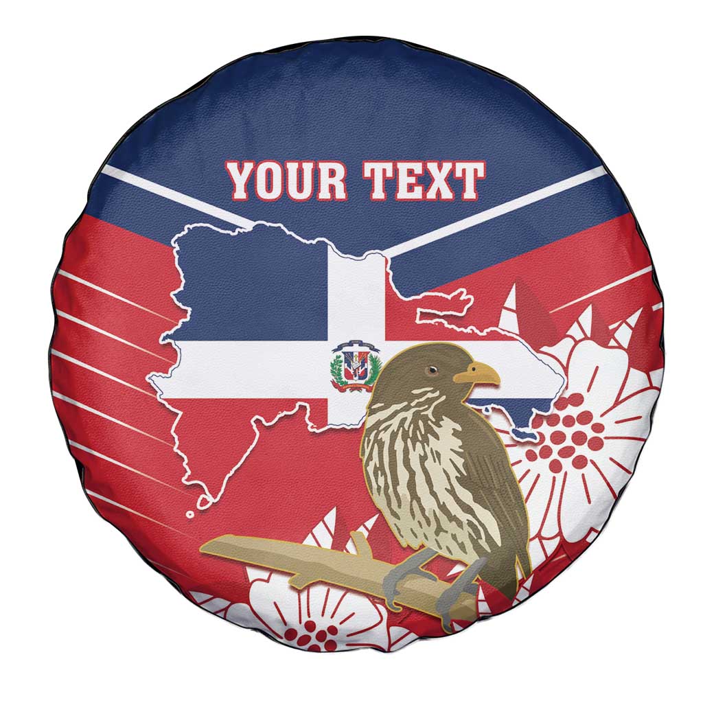 Personalized Dominican Republic Independence Day Spare Tire Cover Palmchat With Map