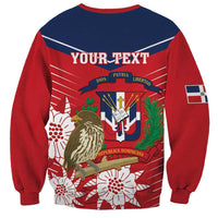 Personalized Dominican Republic Independence Day Sweatshirt Palmchat With Map