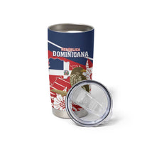 Personalized Dominican Republic Independence Day Tumbler Cup Palmchat With Map