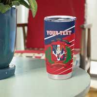 Personalized Dominican Republic Independence Day Tumbler Cup Palmchat With Map