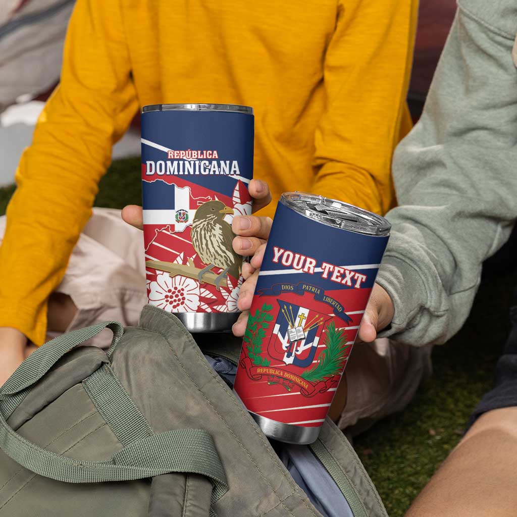 Personalized Dominican Republic Independence Day Tumbler Cup Palmchat With Map