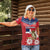 Personalized Dominican Republic Independence Day Women Polo Shirt Palmchat With Map - Wonder Print Shop