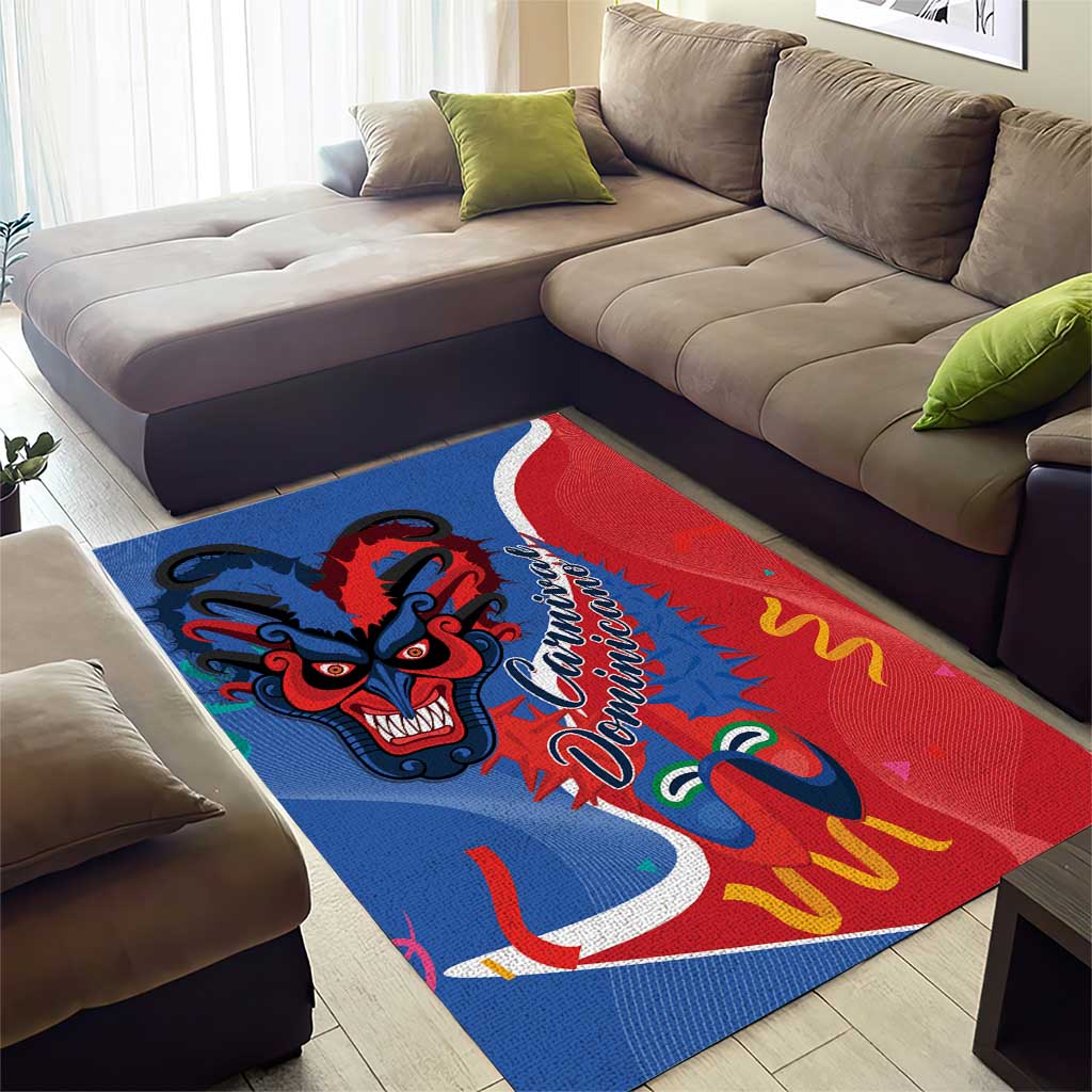 Carnival Dominicano Area Rug Dominican Republic Diablos Cojuelos Mask