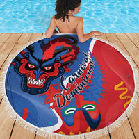 Carnival Dominicano Beach Blanket Dominican Republic Diablos Cojuelos Mask