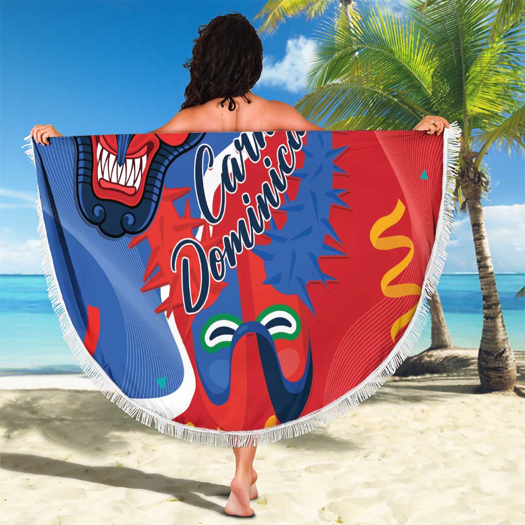 Carnival Dominicano Beach Blanket Dominican Republic Diablos Cojuelos Mask