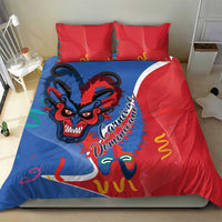 Carnival Dominicano Bedding Set Dominican Republic Diablos Cojuelos Mask